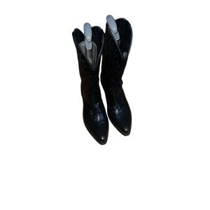 Laredo Black Western Cowboy Boots